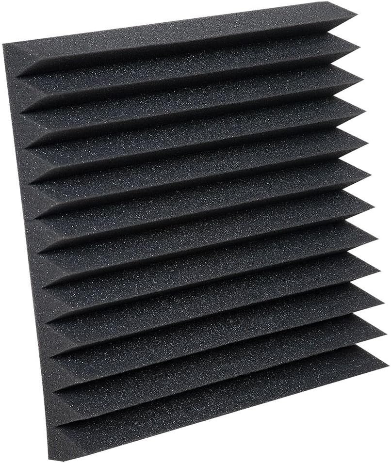 Auralex Acoustics Studiofoam Wedgies Acoustic Absorption Foam, 2" x 12" x 12", 24-Panels, Charcoal (WEDGIE-24)