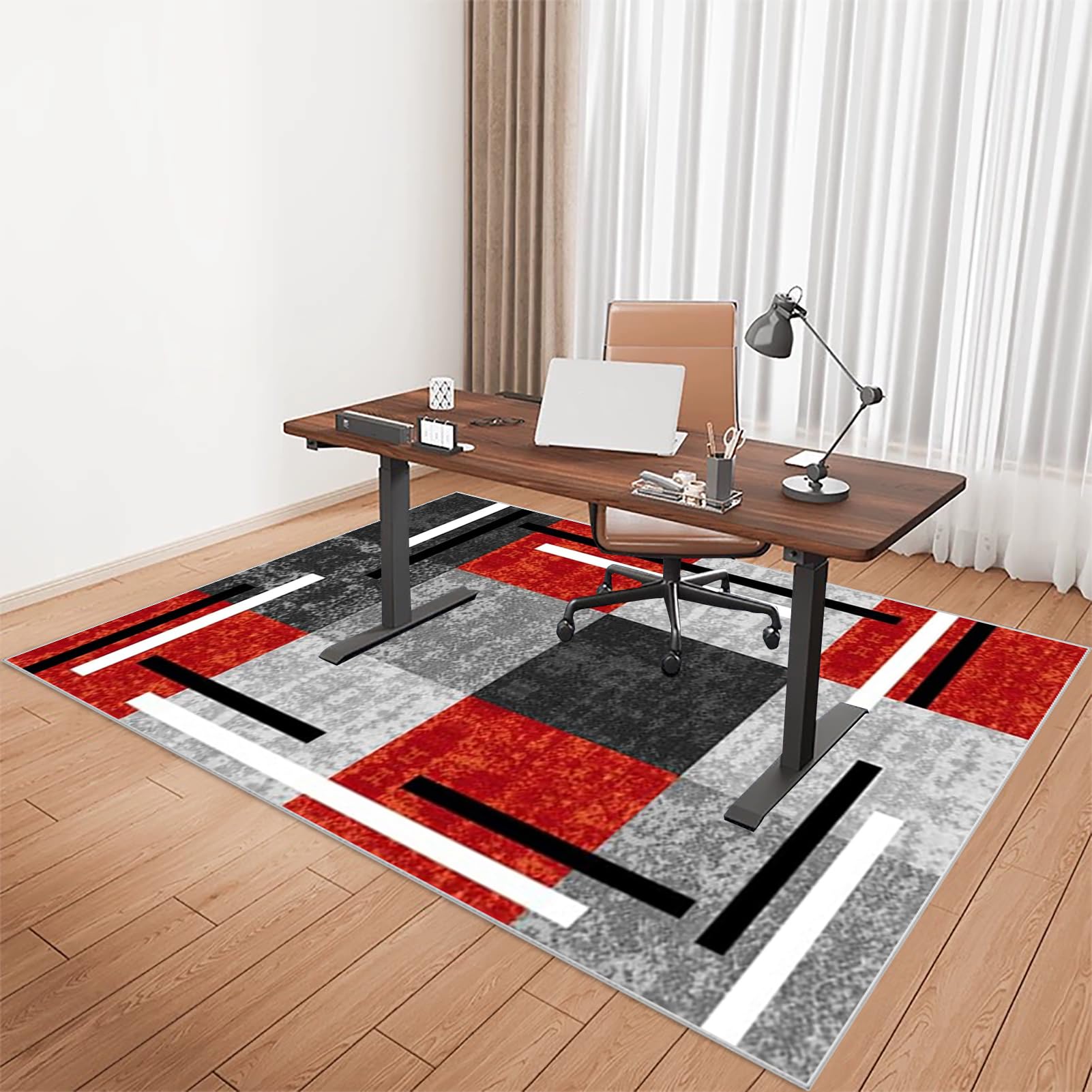 Desk Chair Mat for Low Pile Carpet, Gaming Office Computer Chair Mat for Hardwood Floors Carpet Wooden Floors Office Chair Mat for Carpet Floors, Easy Glide Carpet Protector Chair Mat 200 x 250 cm