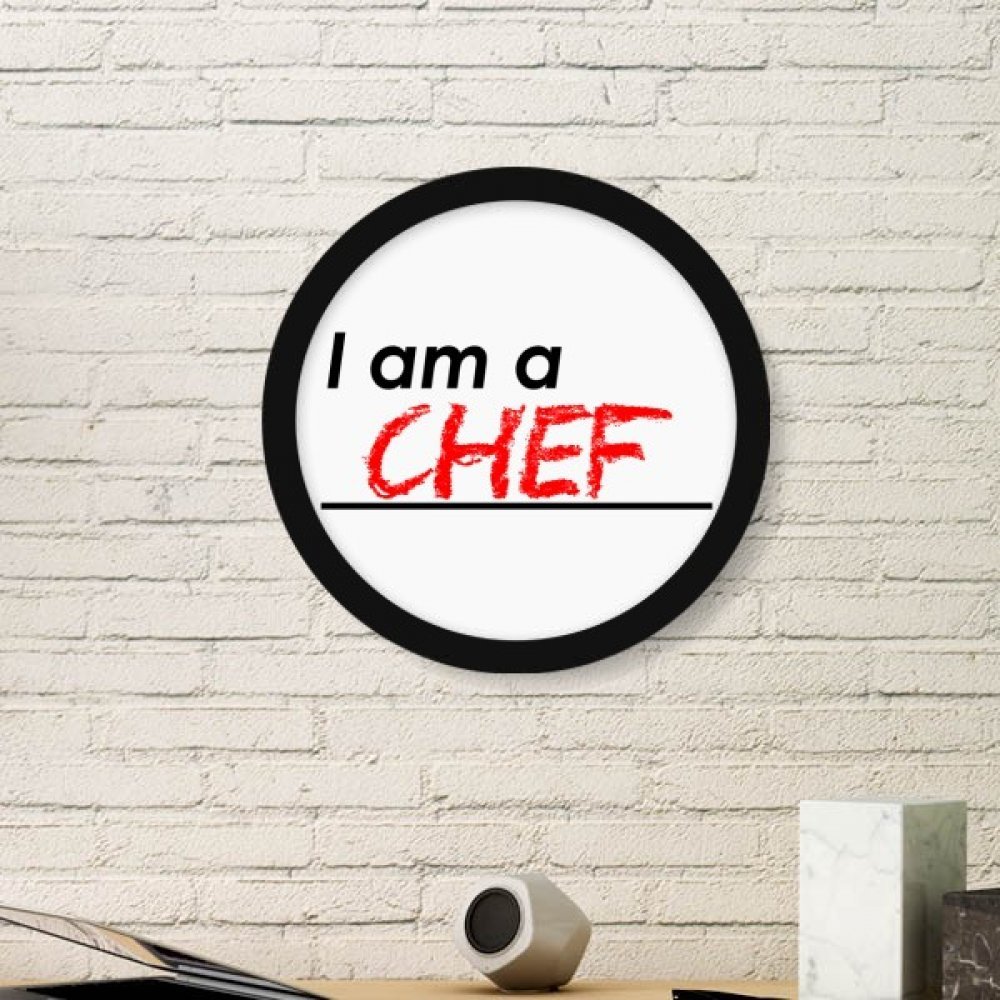Peintures cadre image ronde Je suis un Chef pour mur vide cuisine