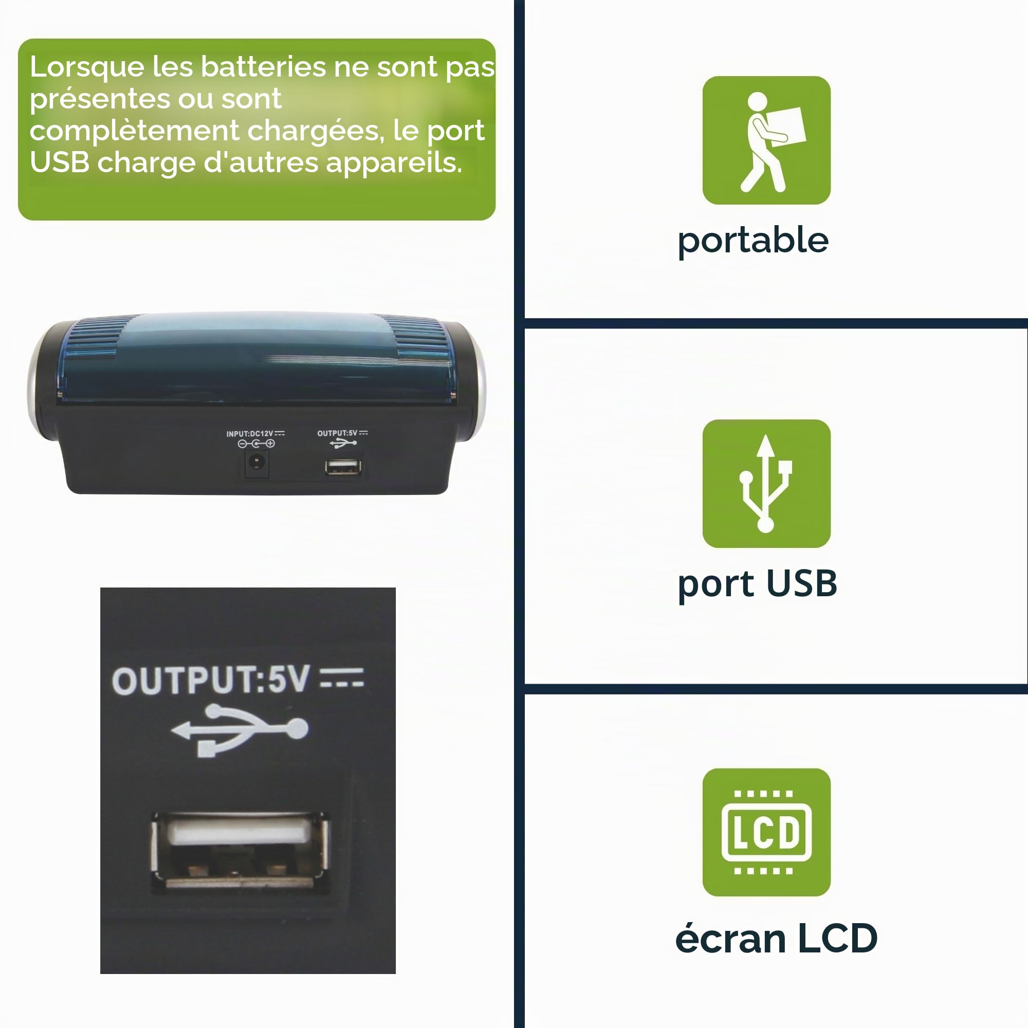 Velleman Chargeur/DÉCHARGEUR Rapide Universel pour ACCUS NIMH avec AFFICHEUR LCD ET Sortie USB