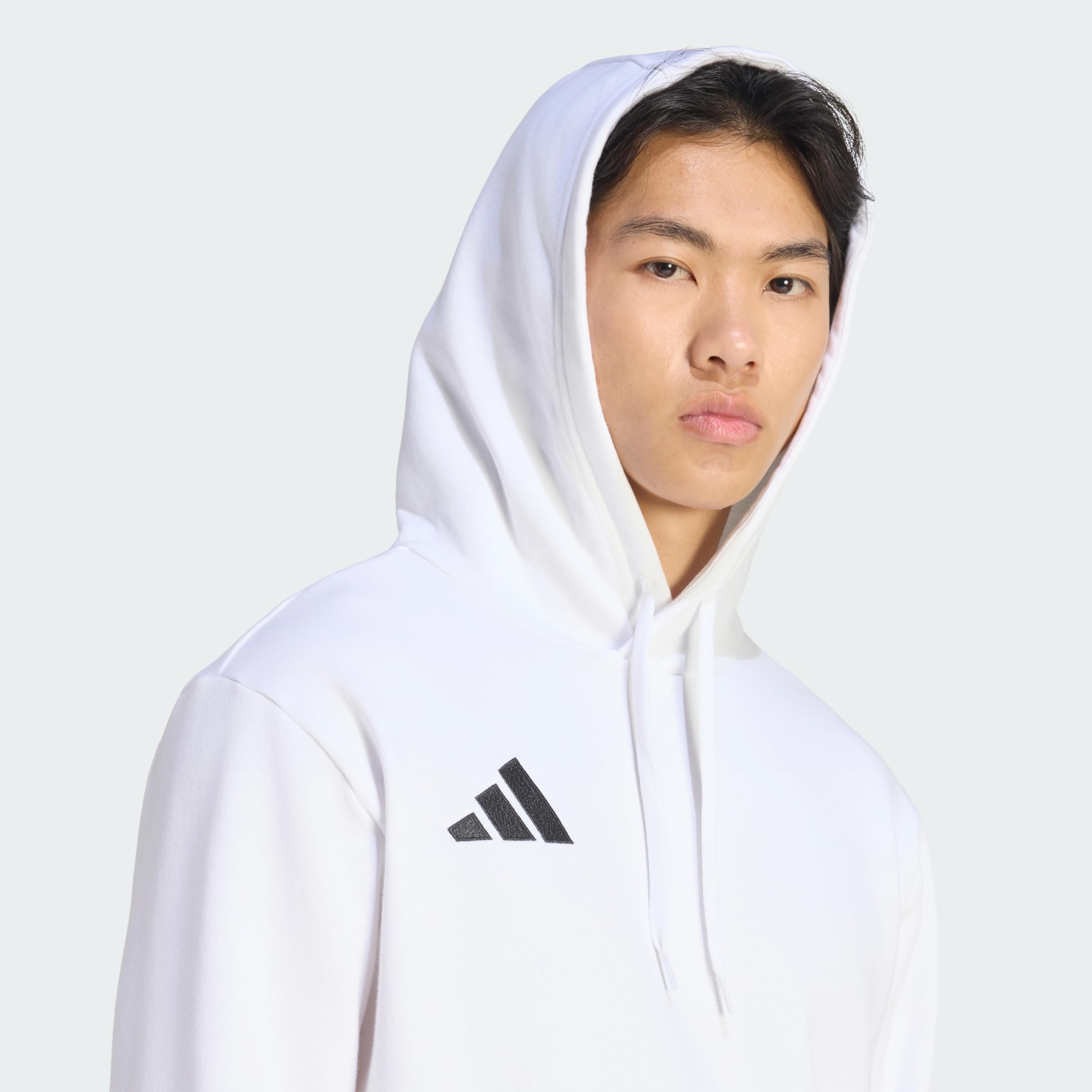 adidas Herren Entrada26 Hoodie Sweatshirt, White/Black, XL Extra Tall