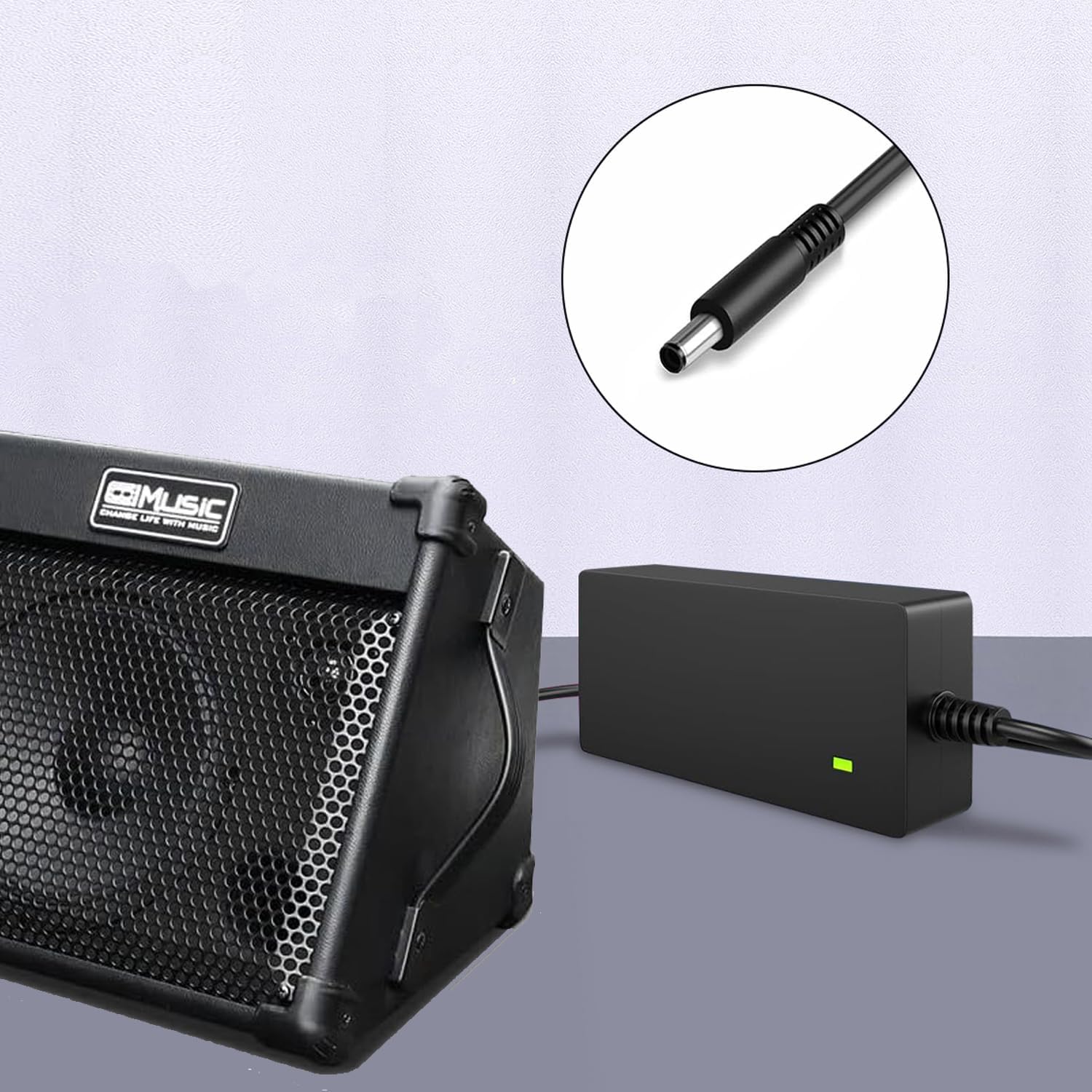 18V AC DC Adapter Power Supply for Cool Music Coolmusic BP40 BP40D BP60 BP60D BP-40D BP-60D Portable Powered Acoustic Guitar Amplifier Bluetooth Speaker BX-1803000 Replacement Charger