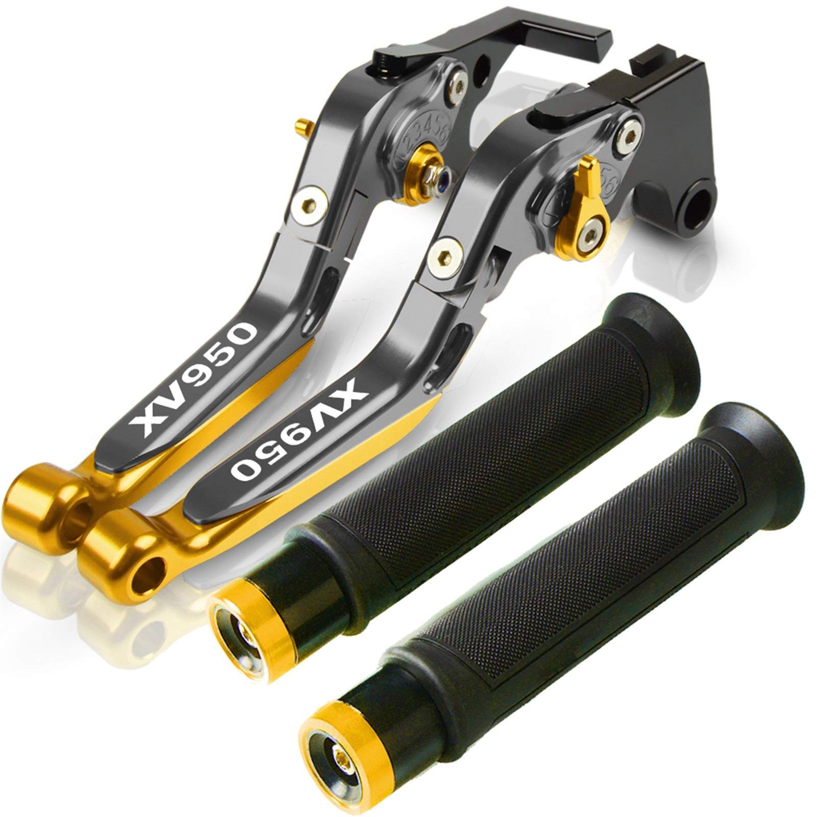 Leva Della Frizione Del Freno Per YAMAHA XV 950 2016 CNC In Alluminio Moto Regolabile Pieghevole Pieghevole Brake Brake Brake Levers Manubrio Manubrio (Colore : D)