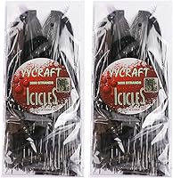 Vista 20 de YYCRAFT Icicles Tinsel 3000 Strand, Negro