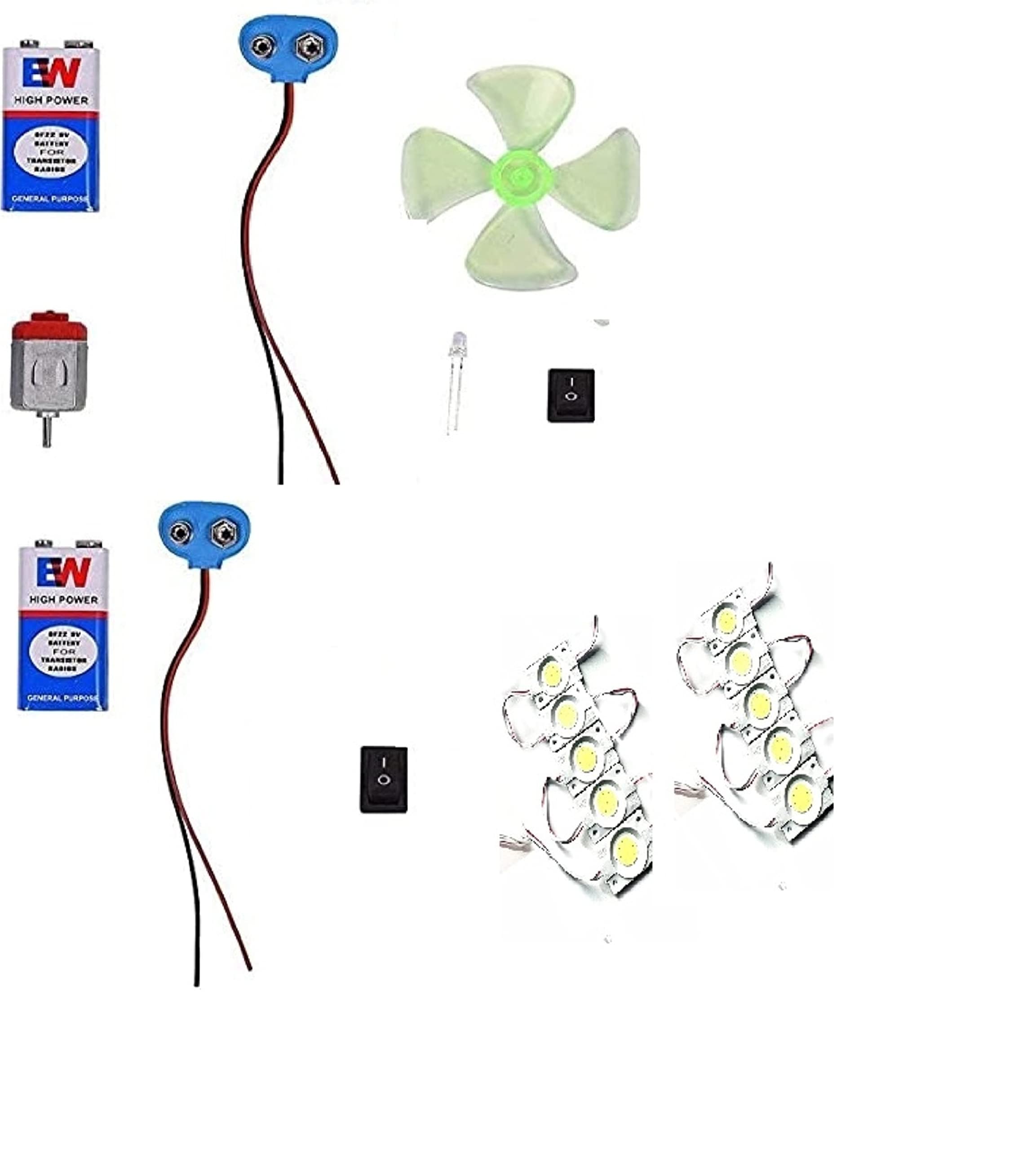 Simple DC + LED Light Combo Project Set kit School-College Experiment for Kids childen Students (B0C3RMF8RT) Amazon Price History, Amazon Price Tracker