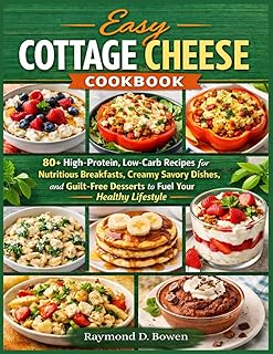 Easy Cottage Cheese Cookbook: 80+ High-Protein, Low-Carb Recipes for Nutritious Breakfasts, Creamy Savory Dishes, and Guilt-Free Desserts to Fuel Your Healthy Lifestyle
