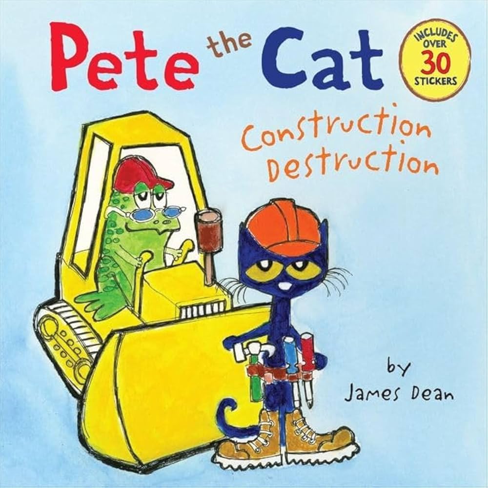 ピーター・ブラッティンガ　16 cubes and a playing boad Pete the Cat: Construction Destruction: Includes Over 30