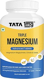 Tata 1mg Magnesium (Triple, 60 Count)