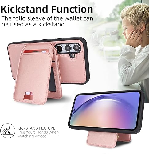 Miniatura 35 de Havaya Funda tipo cartera para Samsung Galaxy A54 0.18 oz para Samsung Galaxy A54 5G, funda con tarjetero y ranuras para tarjetas de crédito