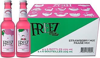 Mix - Strawberry - Non Alcoholic - Carbonated Soda Flavored Cold Drink - 275ml each - Pack of 24