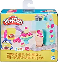 Play-Doh, Massinha de Modelar Infantil, Mini Sorveteria Divertida - Conjunto de Brinquedo com Acessórios e 2 Potes - A partir de 3 Anos