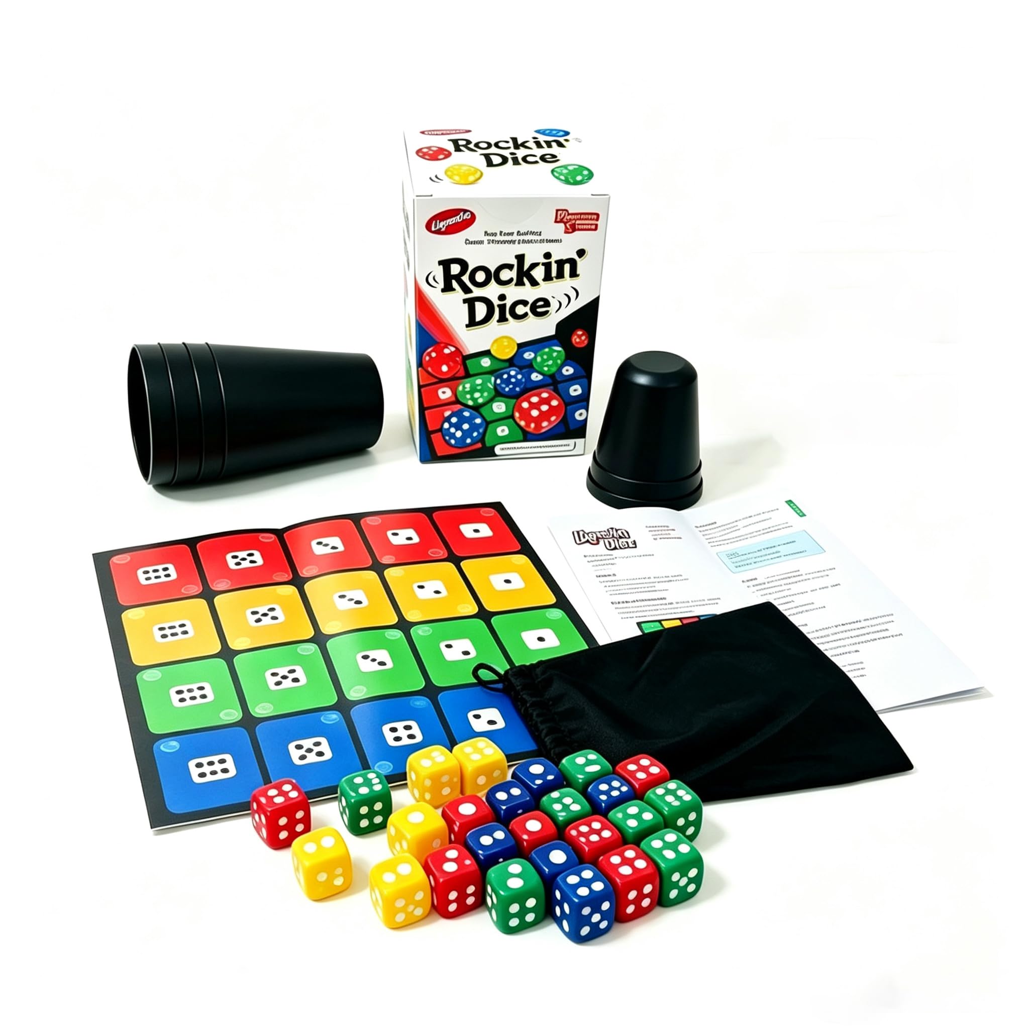 Rockin' Dice Rolling Board Game for 2-4 Players, Ages 14+