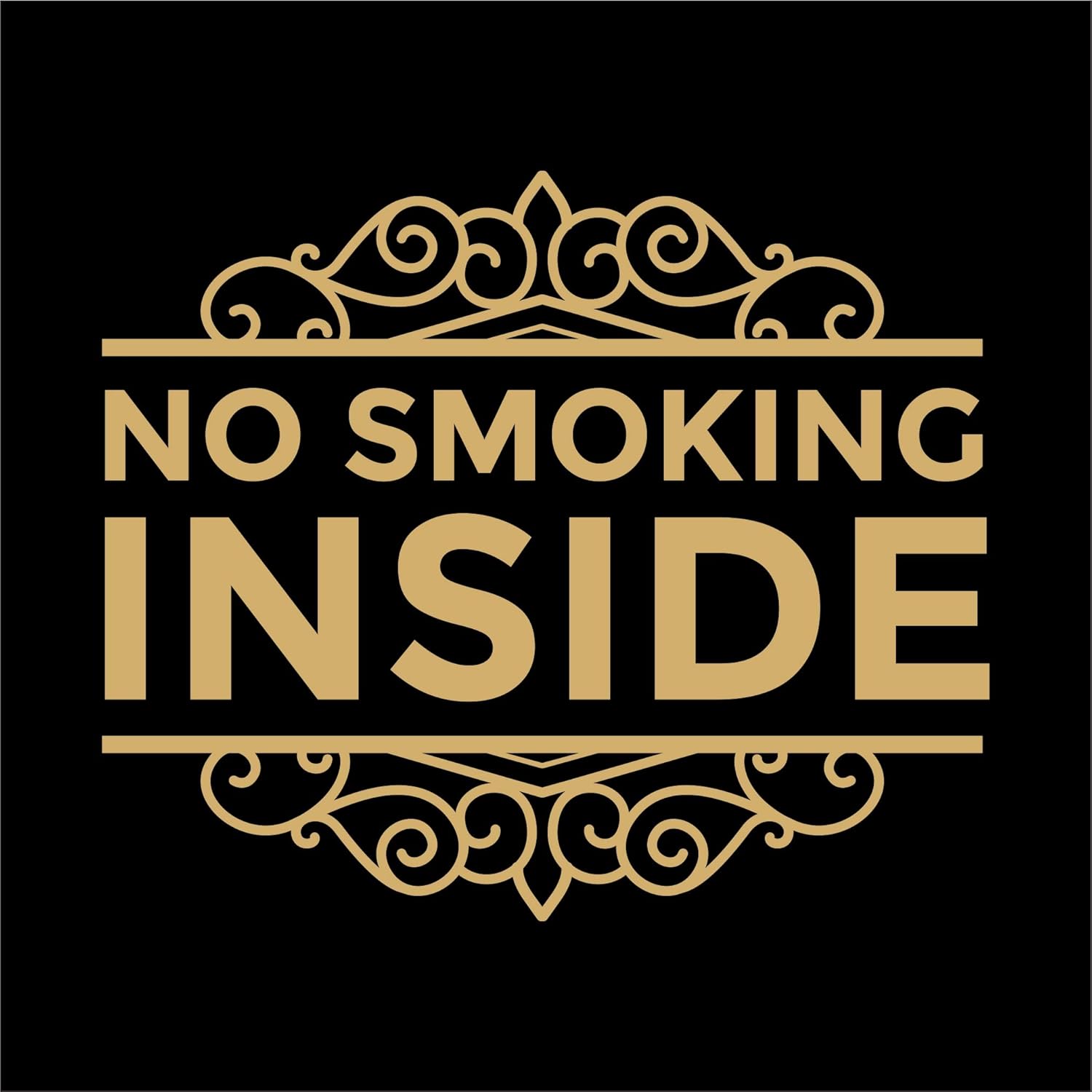 No Smoking Inside Decal Sticker - Business Sign - Door Store Window Decal - Multiple Sizes and Colors - Die Cut No Background (Light Green, 20" Wide)
