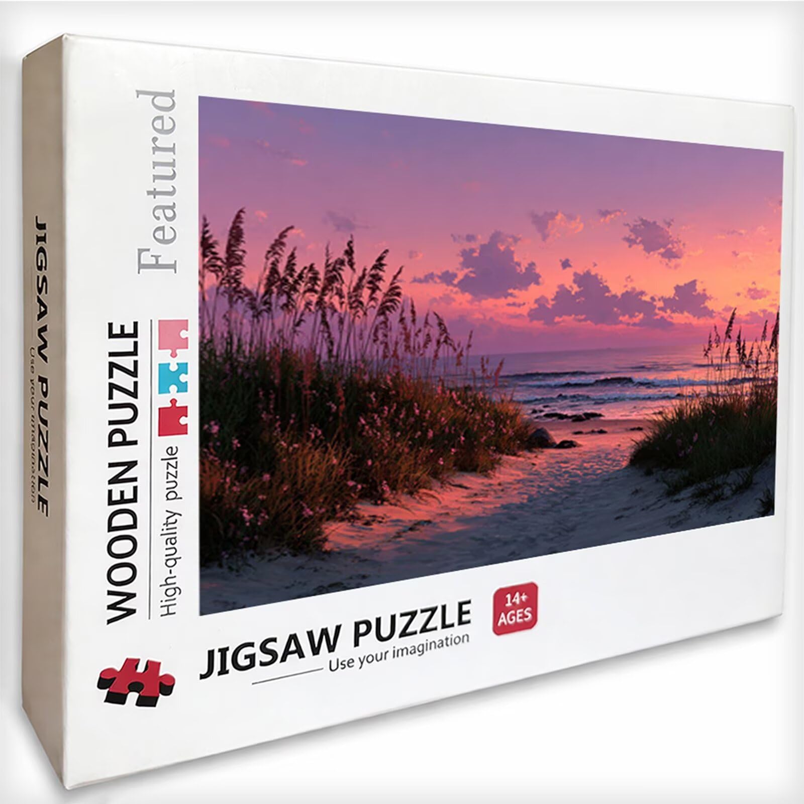 Playa Puzzle Madera 6000 Piezas, Sunset Puzzle Adultos con Caja 179x105cm, Rompecabezas Desafiante, para Hombres Mujeres Adolescente, Juegos de Rompecabezas Creativos, Decoracion Hogar Regalo, 5-7500