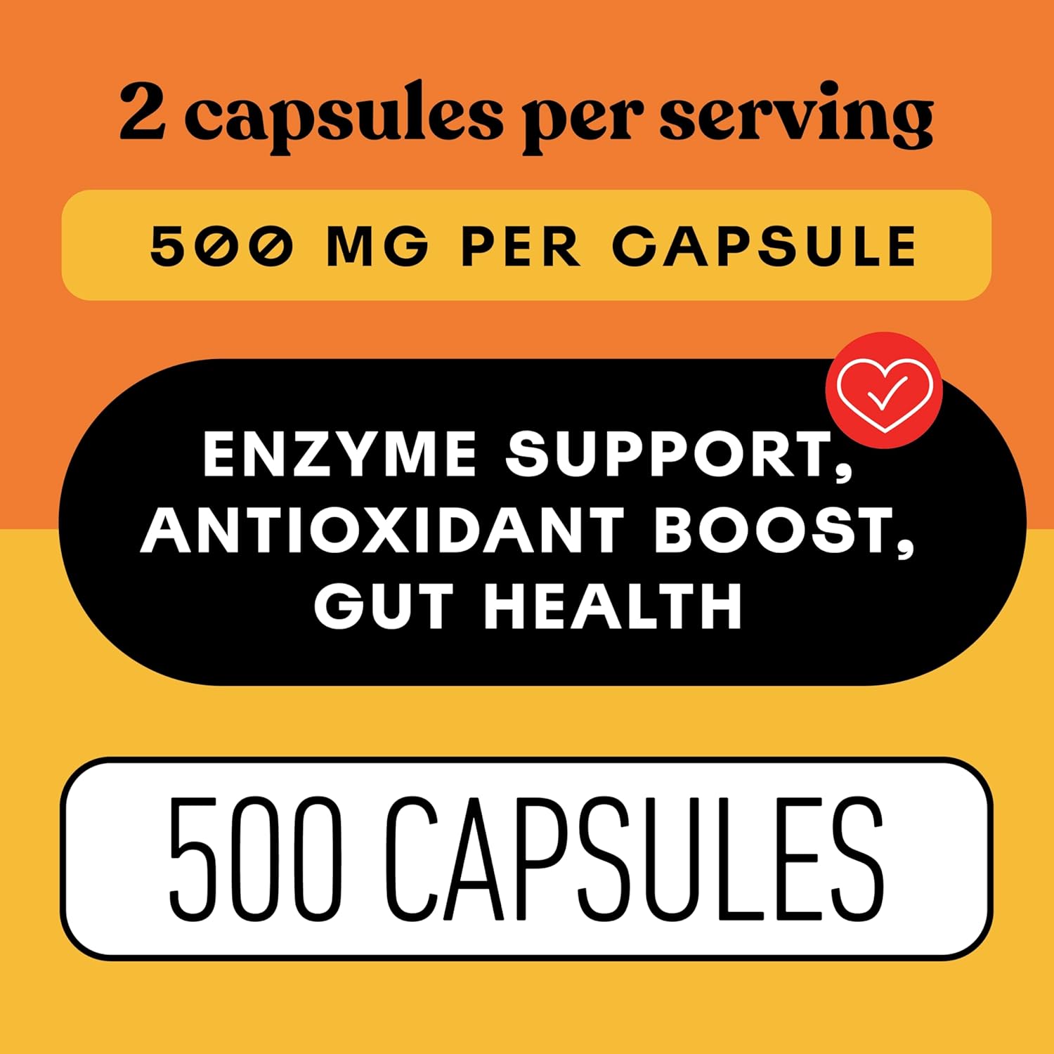 Complete Natural Products Papaya Enzyme Capsules 500mg - Organic Enzymes for Digestion with Papain, Vegan Non GMO Herbal Supplement Made USA, Fast Absorbing Digestive Support - 500 Capsules