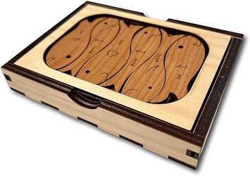 Fishermans Dilemma Wooden Brain Teaser Puzzle - Made in USA