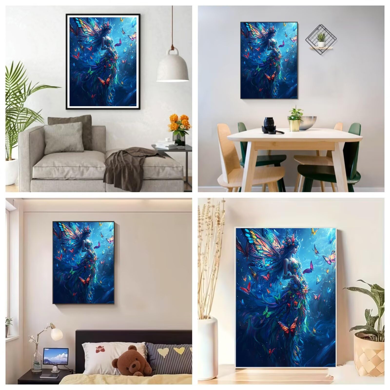 Malarstwo diamentowe, elfy, diamentowy motyl, DIY, kwadratowe, pełne wiercenie, klejnot, artystyczne zestawy rzemieślnicze dla dzieci, początkujących, stras 5D, sztuka i rękodzieło, dla dorosłych