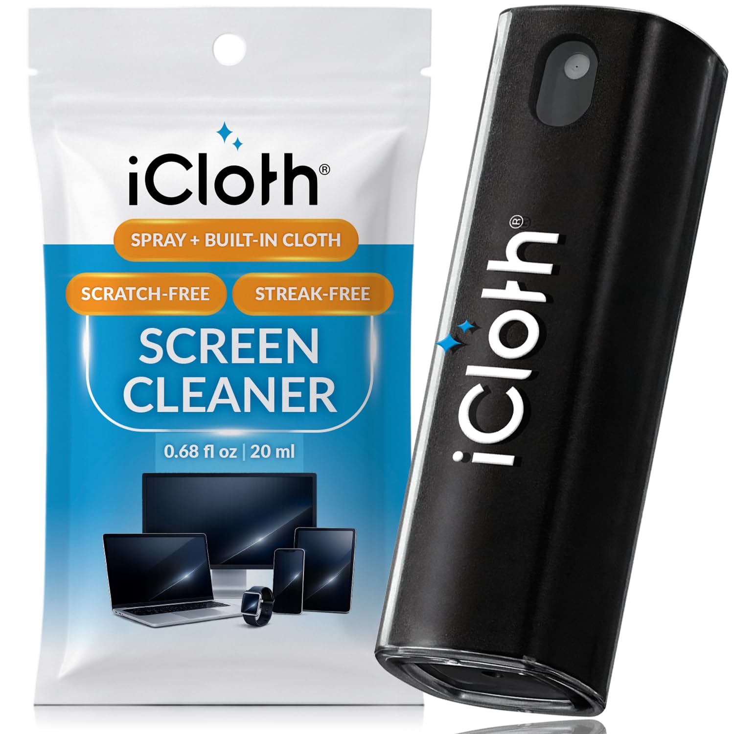 Photo 1 of iCloth Screen Cleaner Spray with Microfiber Cloth