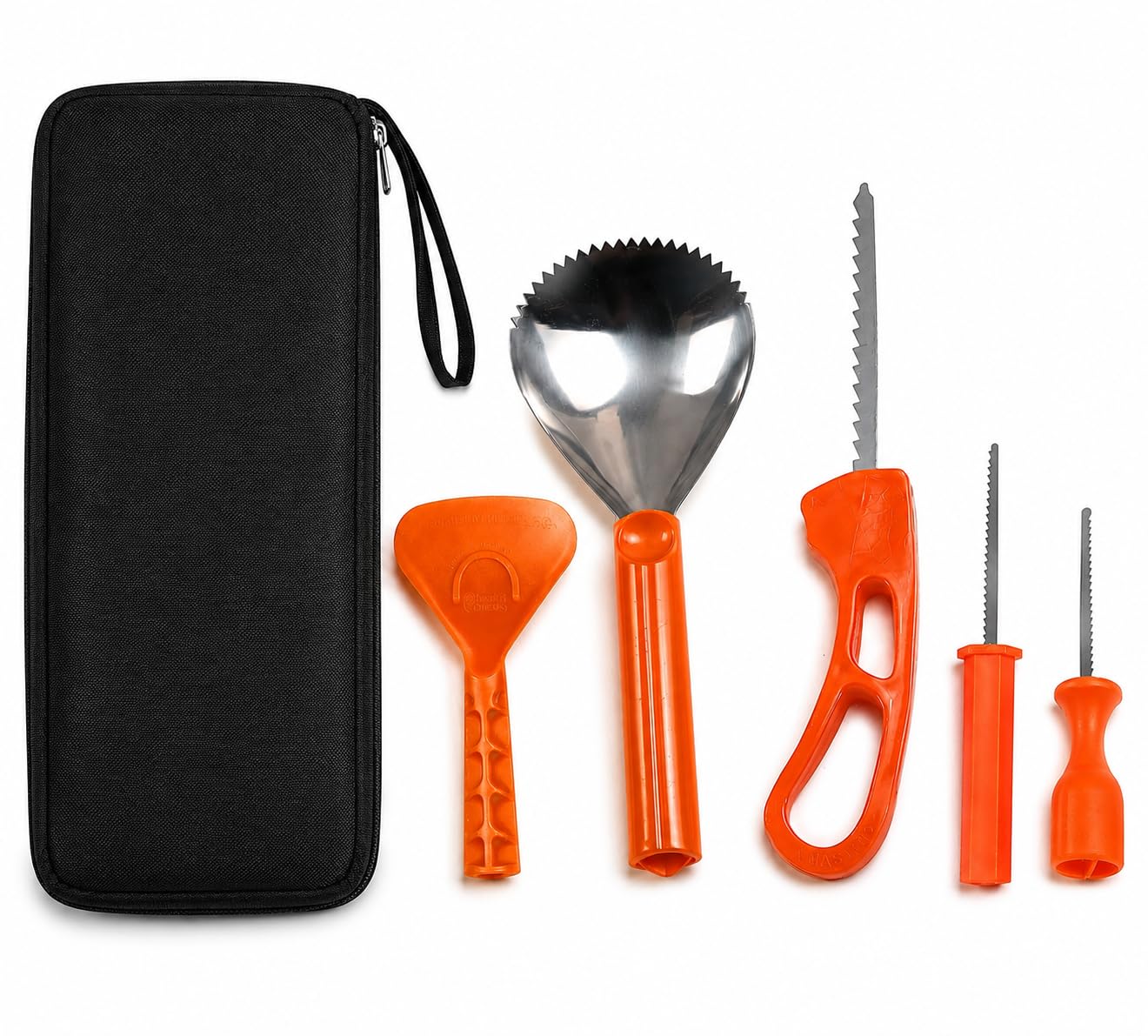 Pumpkin Masters, Master Collection Pumpkin Carving Kit, 13 Piece, Stainless Steel Tools, 8 Pumpkin Carving Patterns Included — Amazon image 2