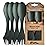 Light My Fire Spork Original 4-Pack 3-in-1 Camping Spoon Fork Knife Combo Reusable Travel & Camping Utensils Lunch Spork Outdoor Backpacking Hiking Picnic Utensil BPA Free, SageGreen