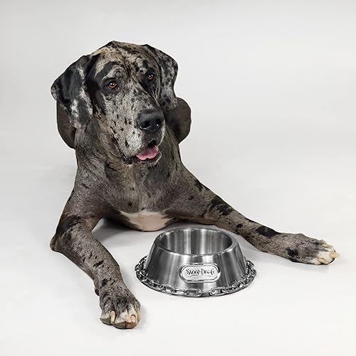 Miniatura 7 de Snoop Doggies Doggs Deluxe Off The Chain - Cuenco para mascotas, acero, tamaño grande