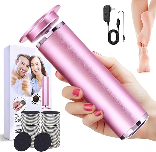 FHNUVB Electric Callus Remover for Feet, Powerful Electric Foot File for Painless, Professional Foot Callus Remover with 6...