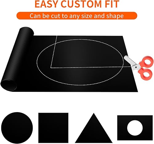 Miniatura 5 de Paquete de 4 forros grandes para horno eléctrico, horno de gas, microondas, carbón o parrillas de gas, tapete antiadherente de teflón grueso y