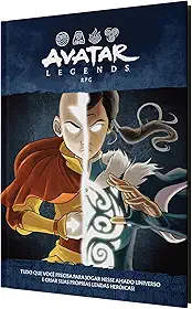 Galápagos, Avatar Legends RPG - Livro Básico, a partir de 14 anos, 2 a 10 jogadores, partidas de até 120 min.