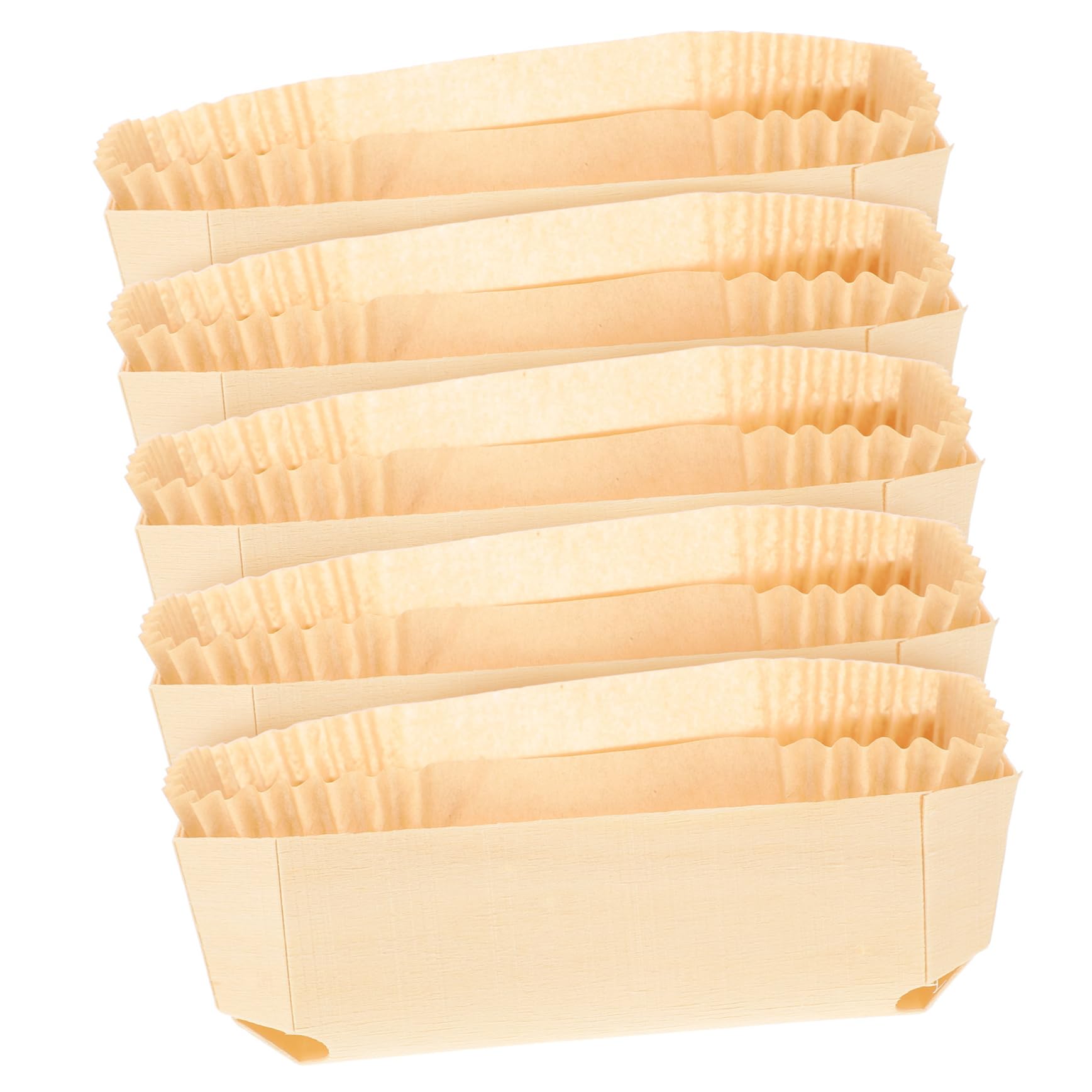 BRIGHTFUFU 1 Set Wooden Loaf Pan with Paper Liner Baking for Bread and Cake Non Stick Kitchen Supplies for Easy Demoulding and Uniform Heat Conduction