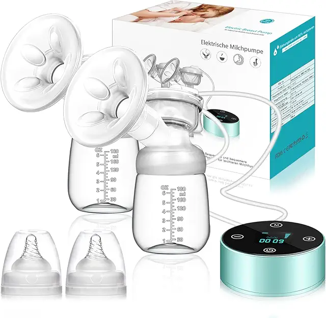 PiAEK Electric Breast Pump - 3 Modes, 10 Levels, Dual Rechargeable Nursing Kit