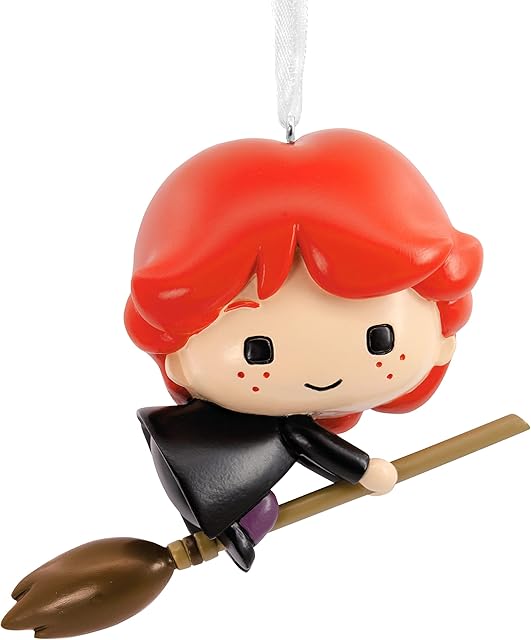 Hallmark Harry Potter Ron Weasley on Broomstick Christmas Ornament