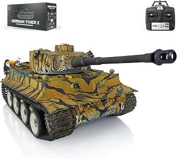 TOUCAN RC HOBBY Henglong Tiger I RC Tank 1/16 7.0 Plastic 3818 Customized Color RC Models