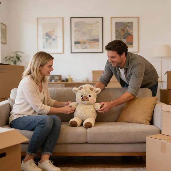 jamgeery Sanglier en Peluche, Animal en Peluche De Mouton Mouton À Collectionner, Décoration De La Maison pour Famille Enfant Adolescents Adultes - 3
