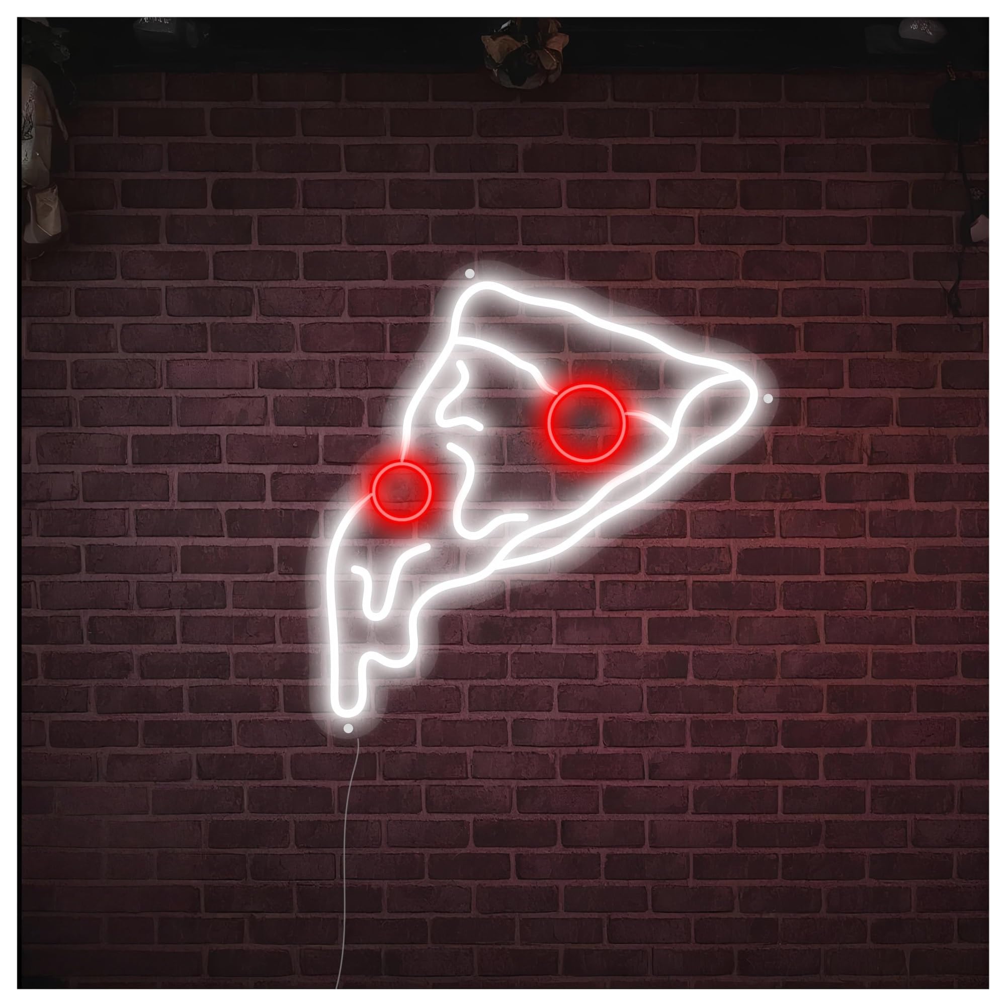 Sign Lamp Pizza Neon Sign, Suitable For Restaurant Decor With Dimmable 40cm