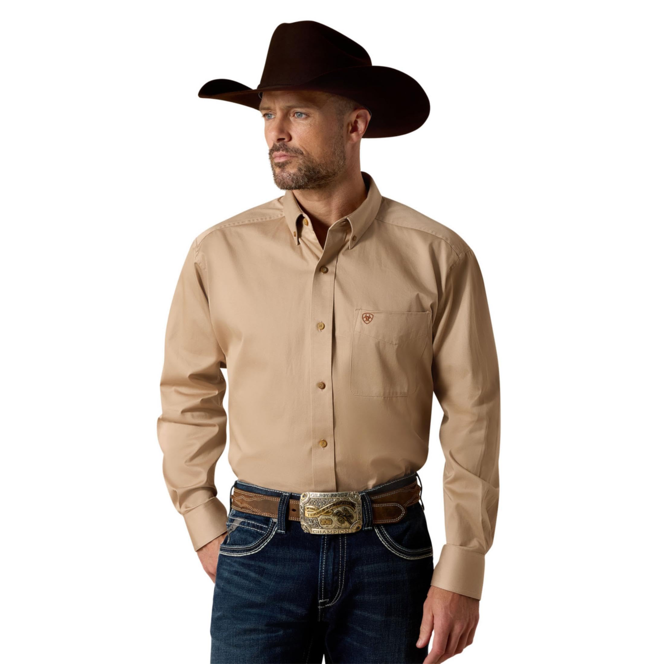 Ariat Men's Big and Tall Solid Twill Shirt