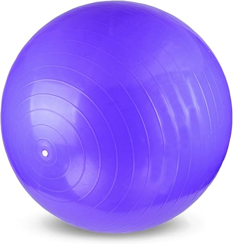 YogaAccessories Pelota de yoga suiza antiestallido y antideslizante para núcleo, equilibrio y ejercicio