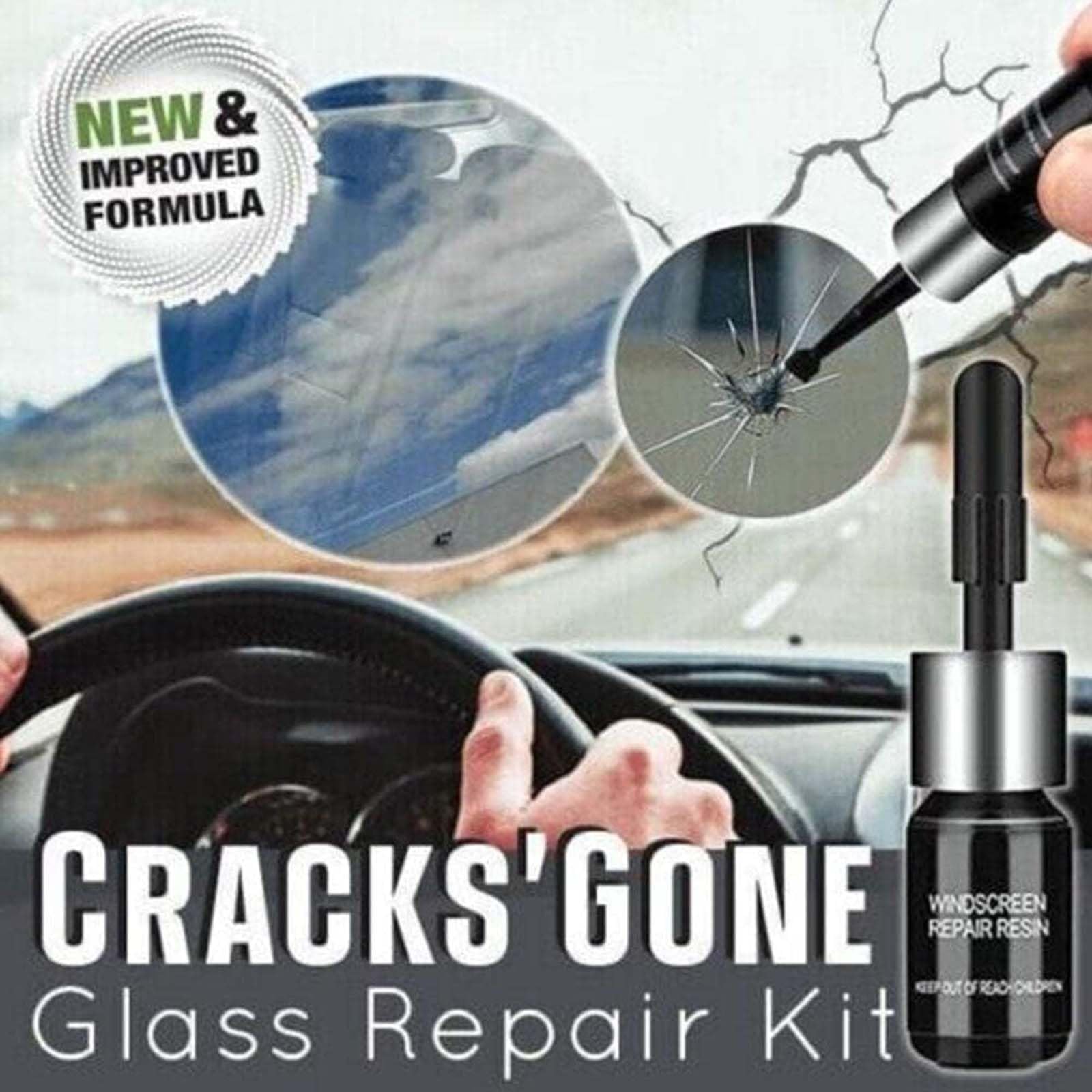 Cracks Gone Glass płyn naprawczy do szkła zestaw naprawczy do luster na bazie żywicy 3 szt.