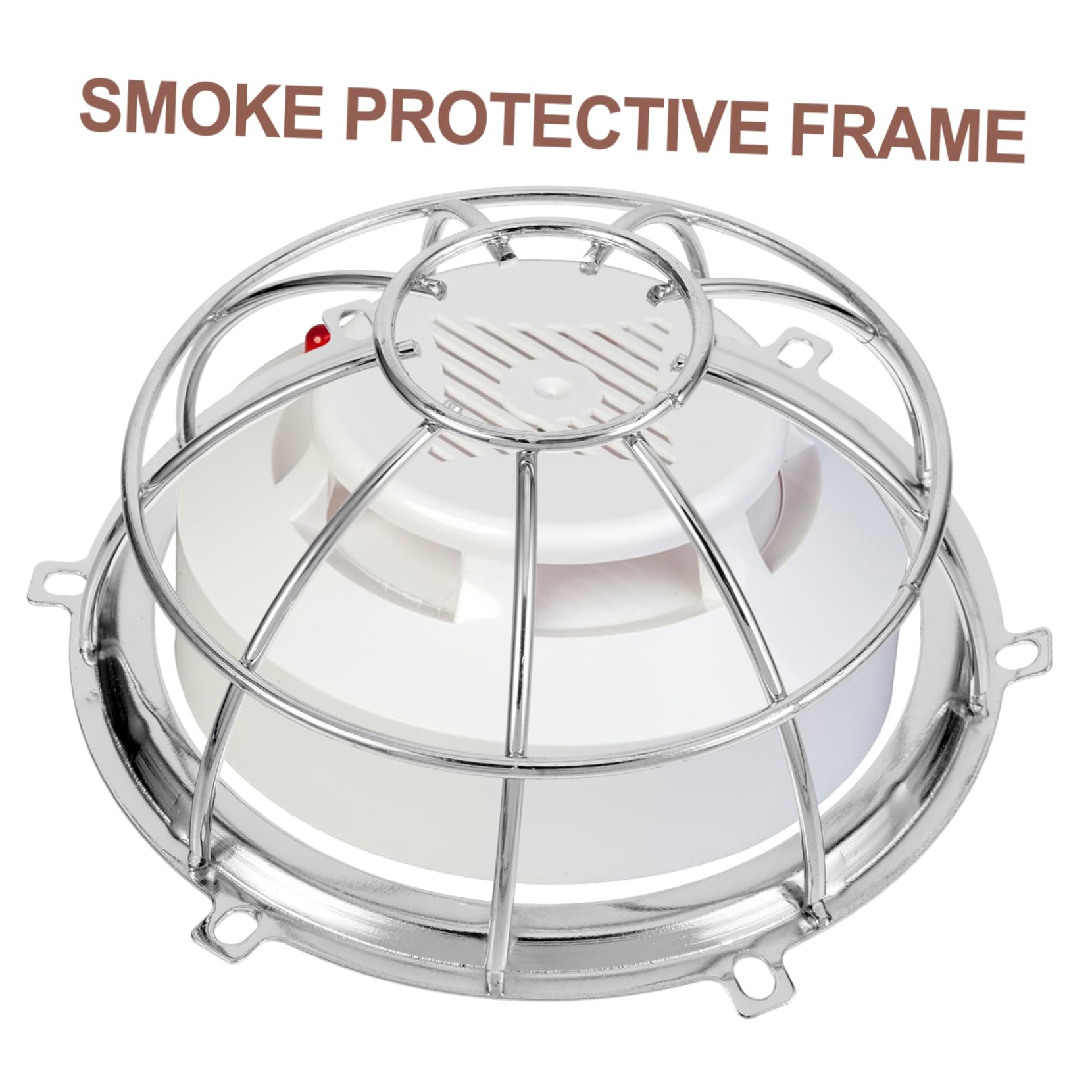 ULTECHNOVO Cubierta Protectora para Detector De Humo De Seguridad contra Incendios Protector De Metal Resistente Impactos Fácil De Instalar Protección De Alarma Hogar