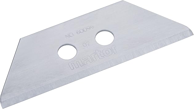 Martor 60099.70 Trapezoid Replacement Blade Rounded 10 pcs Silver