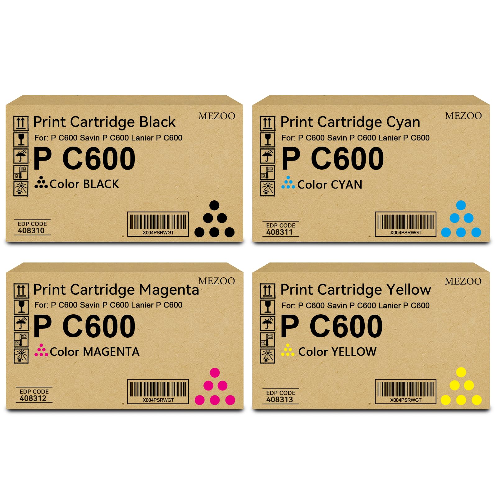 P C600 PC600 Toner Cartridge High Yield Compatible for Ricoh P C600 Toner