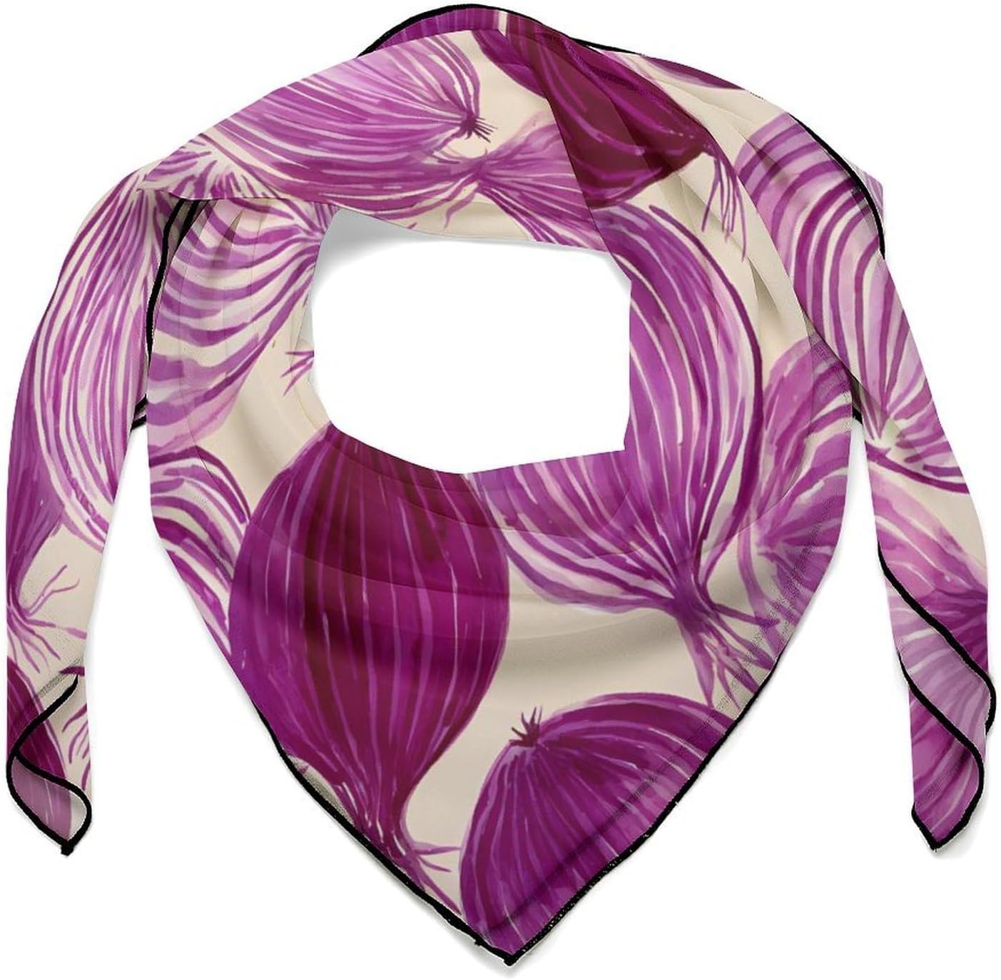 Purple Onion Pattern Funny Bandana Multi-purpose Head Scarf