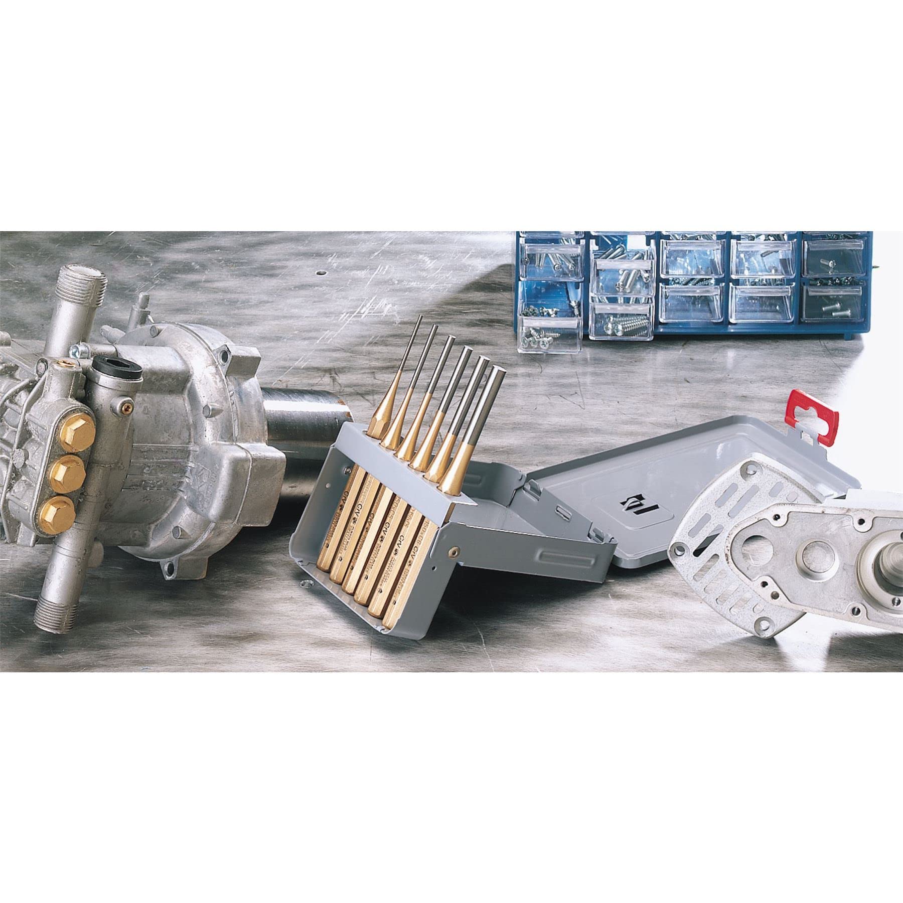 Draper Expert 74712 - Set 6 spine coniche ottagonali