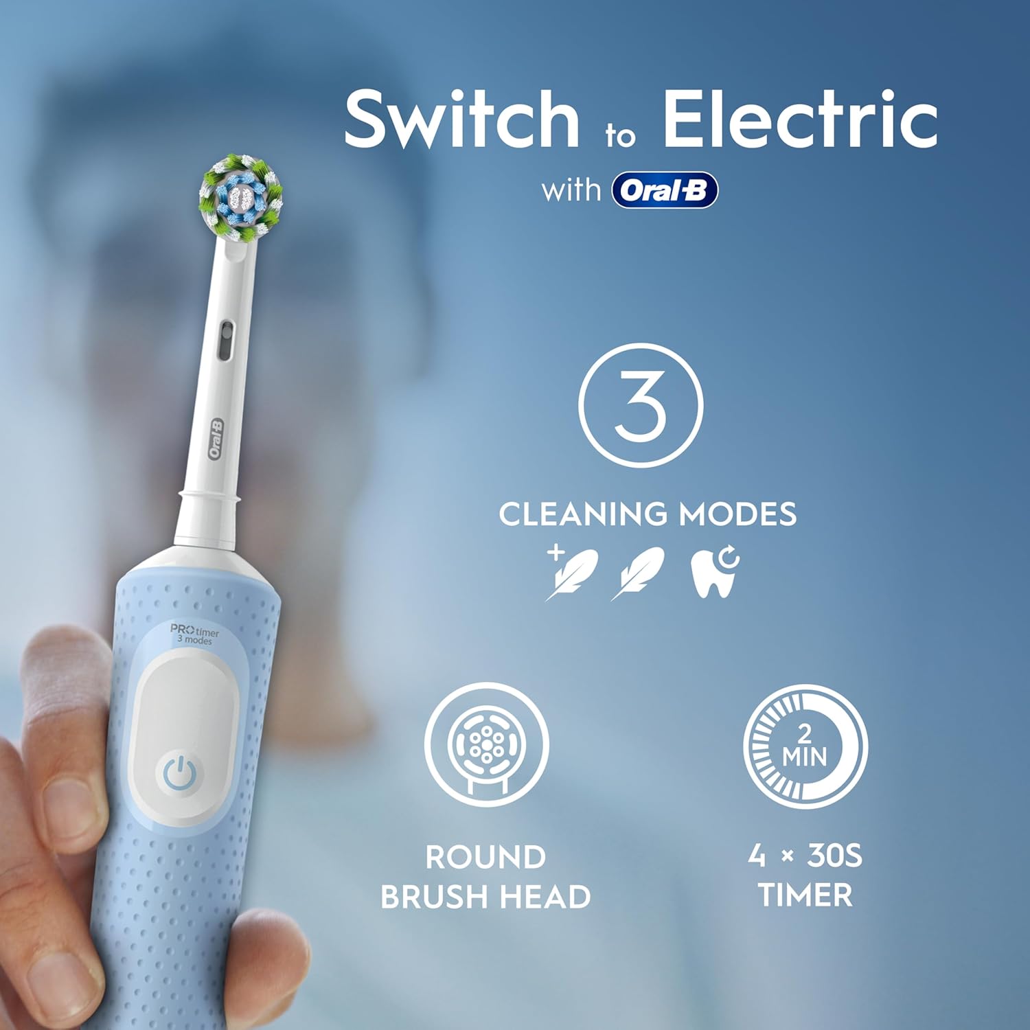 oral b electric toothbrush UK vitality pro design