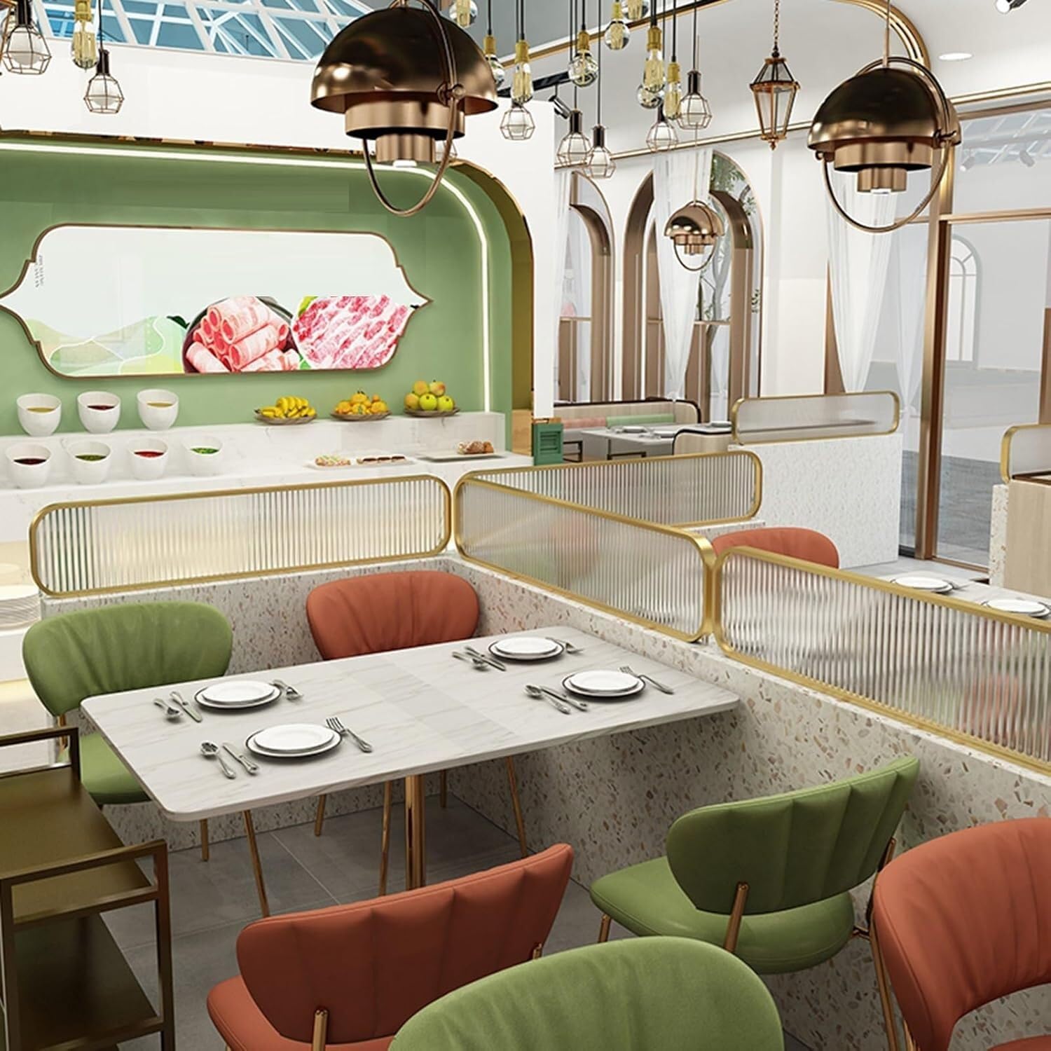 Amazon.com: Dining Room Partition Iron Table Top Partition