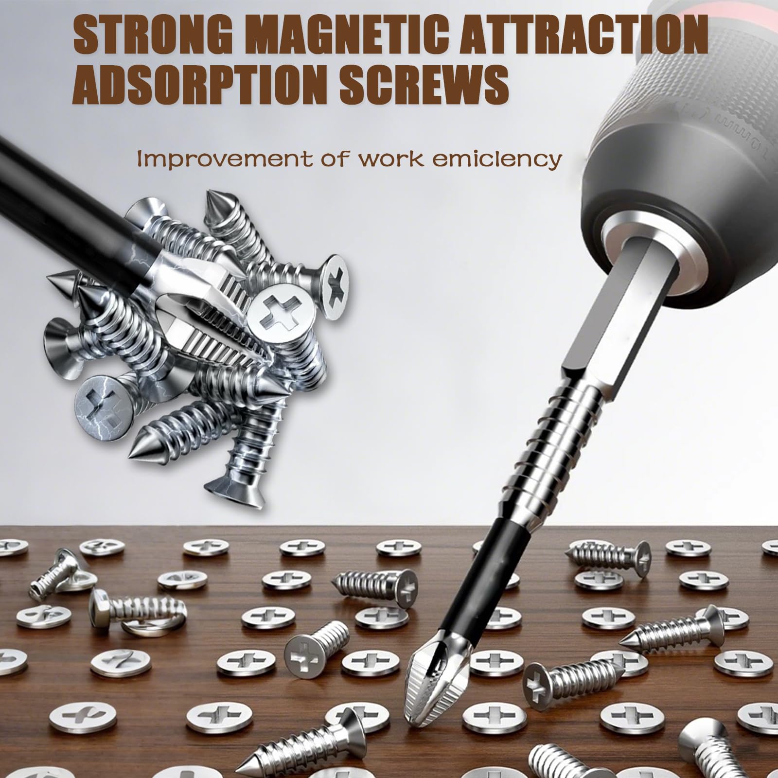 Magnetic Screwdriver Drill Bit Set - 9 Pieces -3 Magnetic Screwdriver Drill Bit Set - 9 Pieces -3