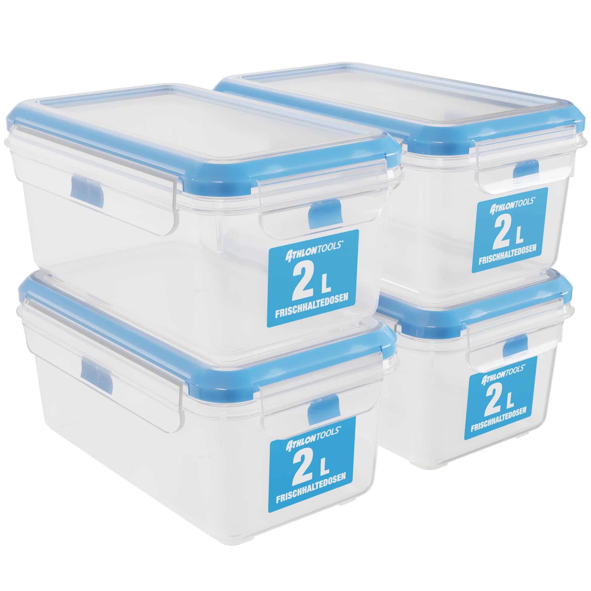 Frischhaltedosen Set 3-teilig (2,75L + 1,8L + 1,1L) - Luftdicht, BPA-frei, Mikrowellengeeignet