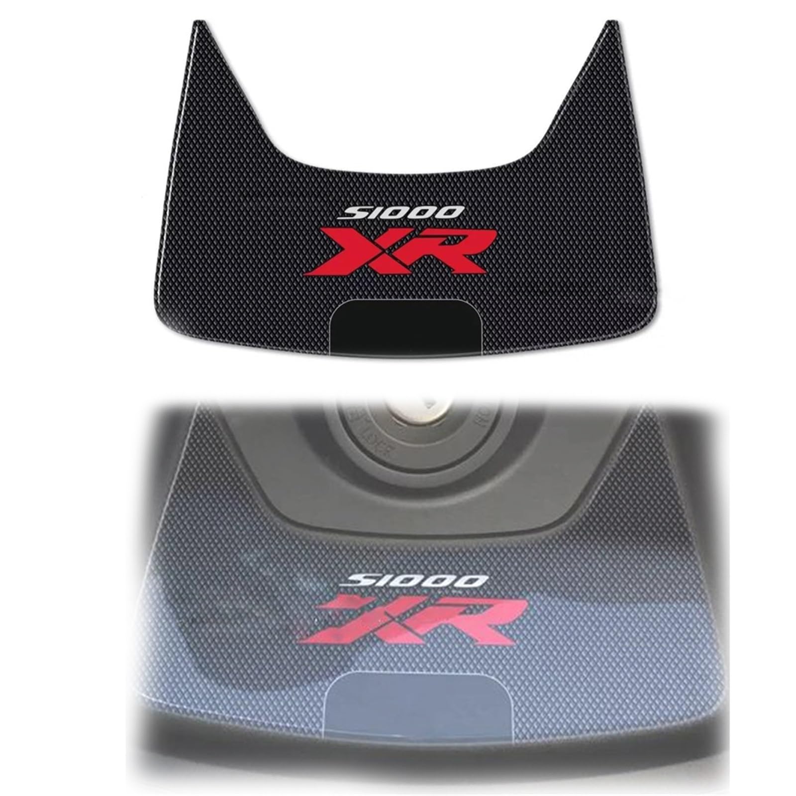 LXSKJ Motorcycle Body Sticker Motorcycle Accessories Tank Sticker Protection Decals For BMW S1000XR S1000 XR S1000xr Tankpad Protector(Black- Silver)
