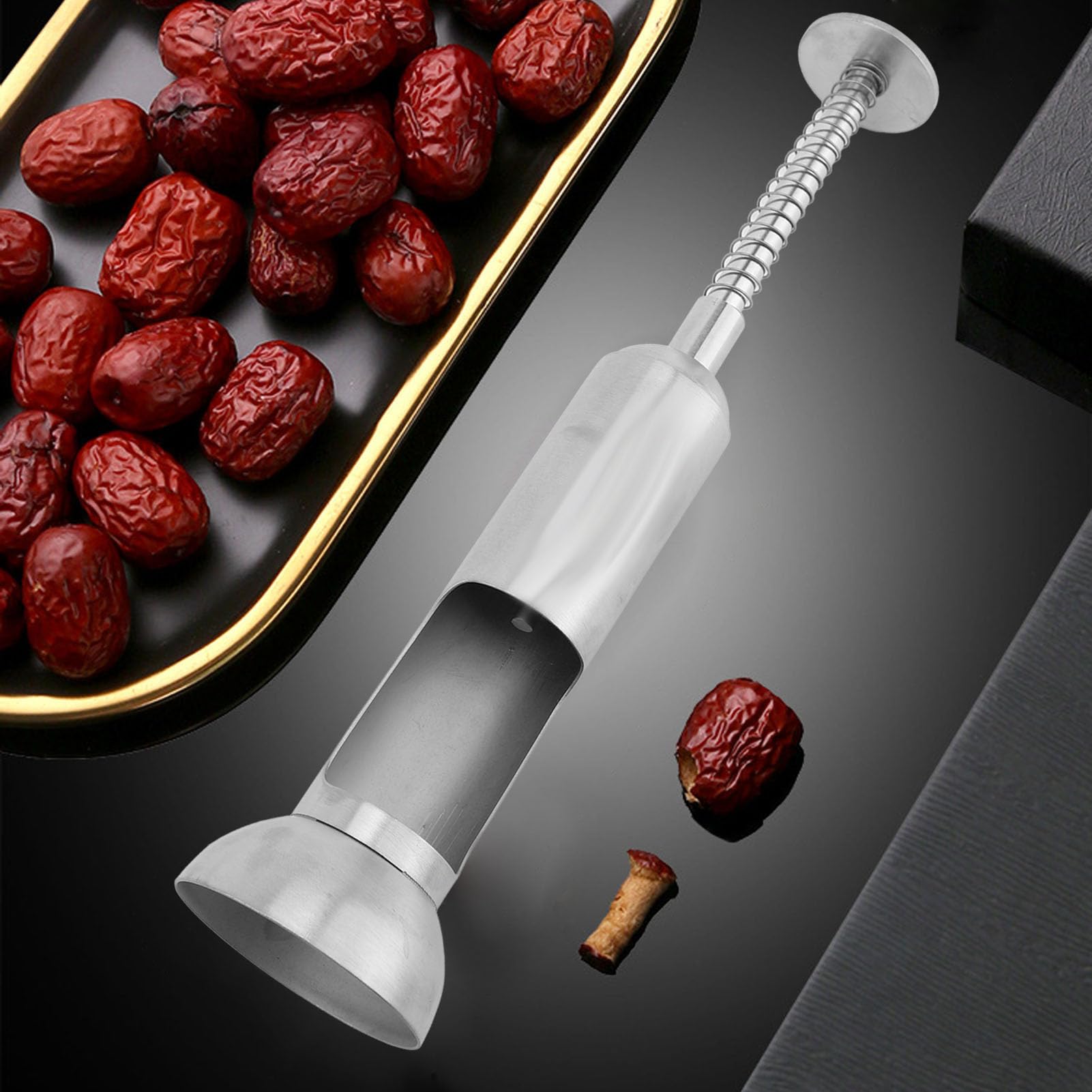 Fruit Pit Remover Cherry Pit Corer Cherry Pitter Tool 304 Stainless Steel Easy Cleanup Efficient Time Saving Rugged Construction Cherry Pit Remover