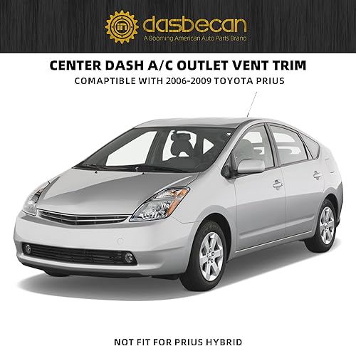 Miniatura 4 de Dasbecan Par de paneles centrales de aire acondicionado para salpicadero de aire compatible con Toyota Prius 2006 2007 2008 2009 1.5L Reemplazan #