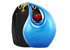 Heart of Love Cremation Urn for Human Ashes Adult Large Funeral Urn for Ashes Decorative Memorial Burial Urn